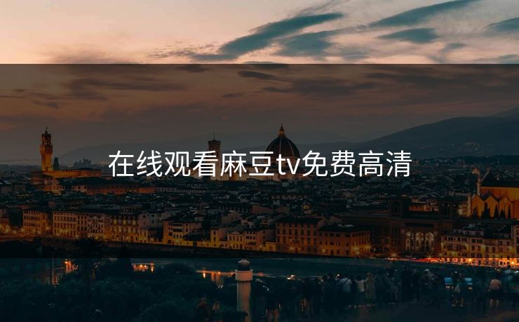 在线观看麻豆tv免费高清